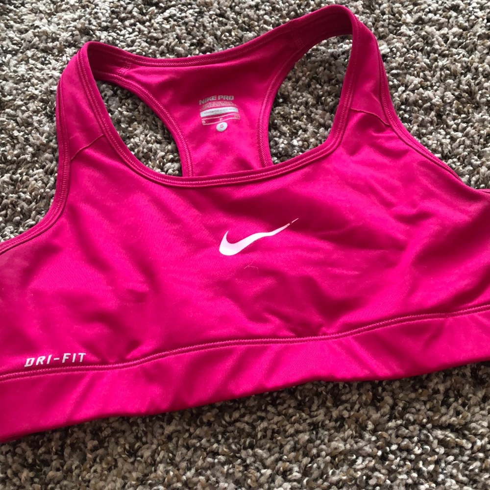 Magenta Nike sports bra